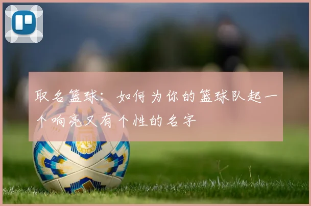 取名篮球：如何为你的篮球队起一个响亮又有个性的名字